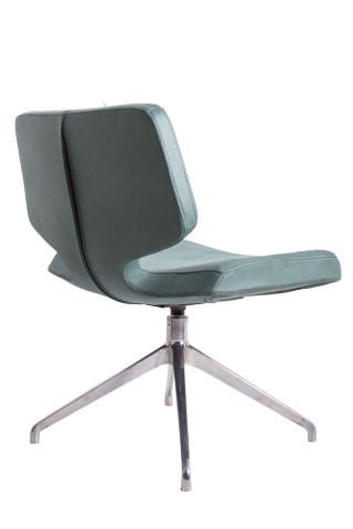 Ember Yeşil Nubuk Deri Misafir Bekleme Koltuğu