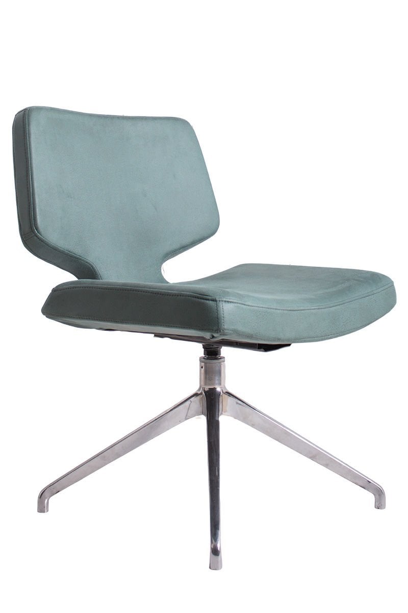 Ember Yeşil Nubuk Deri Misafir Bekleme Koltuğu