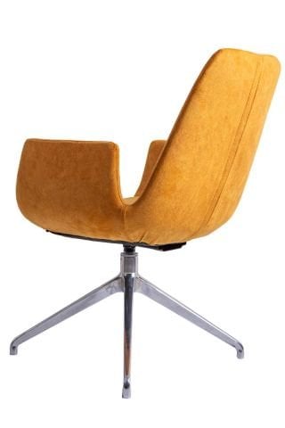 Sote Turuncu Süet Deri Bekleme Koltuğu